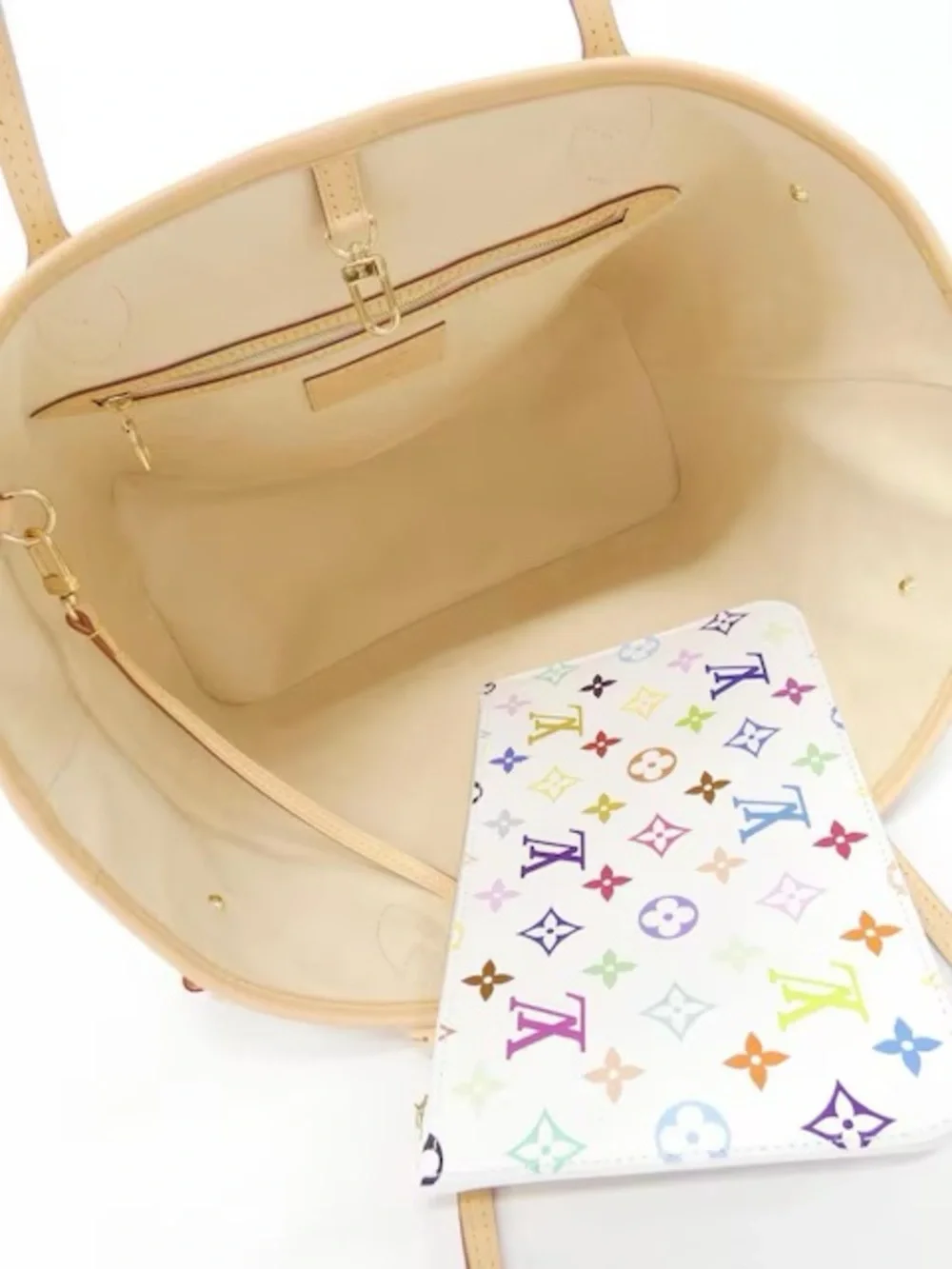 Louis Vuitton Murakami Neverfull MM Multicolor White Limited Edition